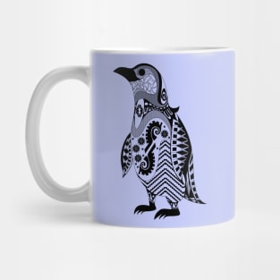 stylish penguin ecopop in mandala pattern Mug